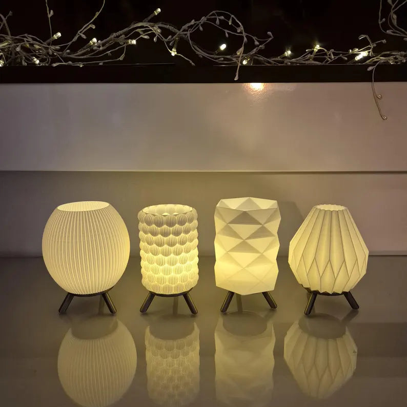 SET hochwertige LED-Teelicht-Lampen LIORA – modernes Design trifft warme Atmosphäre | Ästhetik | Tischleuchte