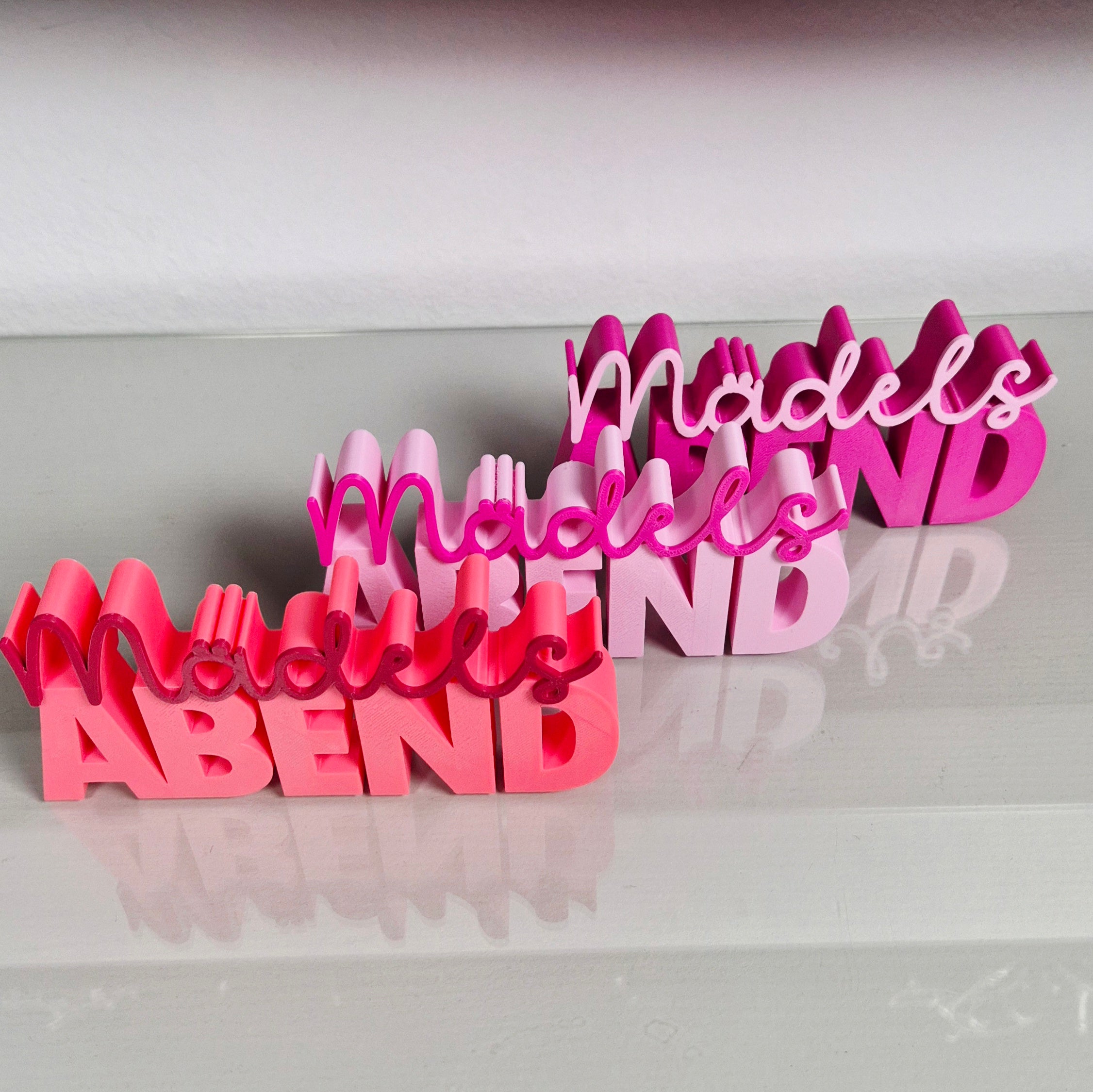 Mädelsabend | 3D Schriftzug | Freundin & Feiern