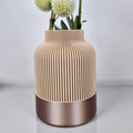 Design Vase HERBSTLIEBE | 20 cm Höhe | bronze-beige | Hingucker im Herbst | Trockenblumen