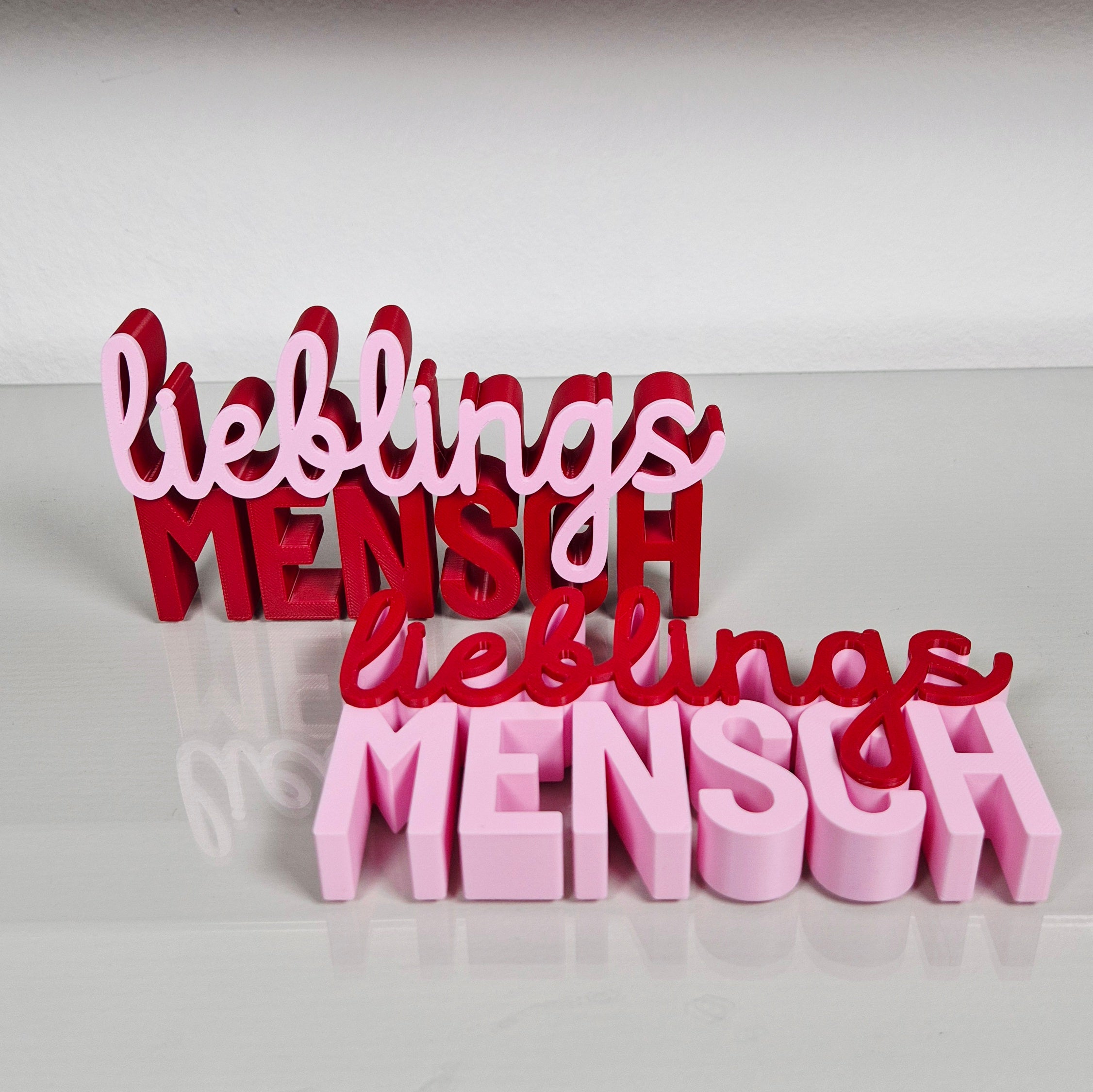 Lieblingsmensch | 3D Schriftzug | Für den besonderen Menschen