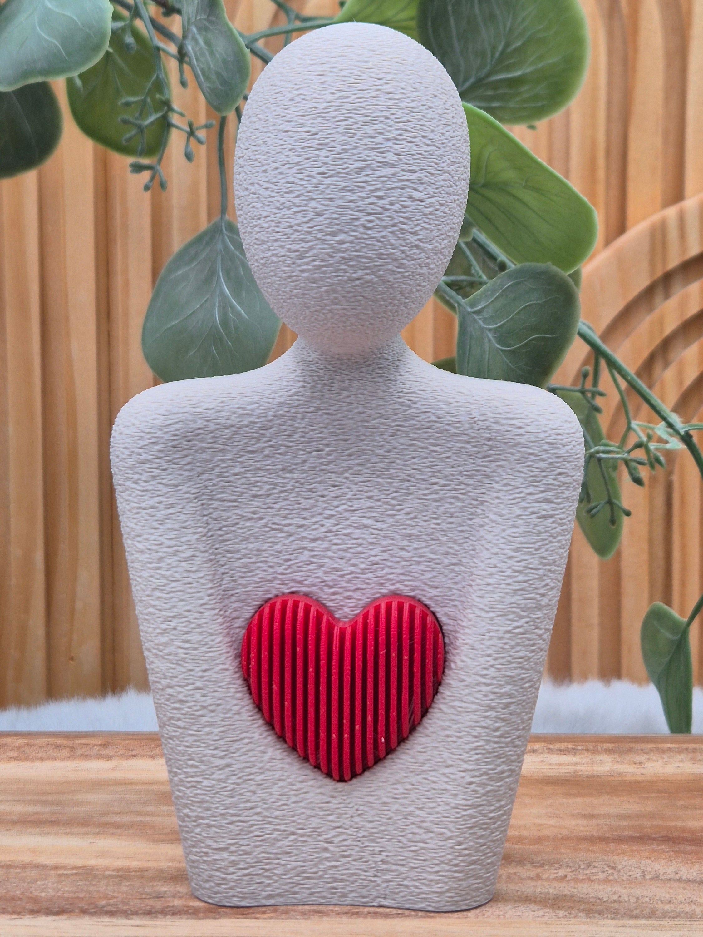 Statue | Muttertag | Herzfigur | Liebe | Stilvolles Design