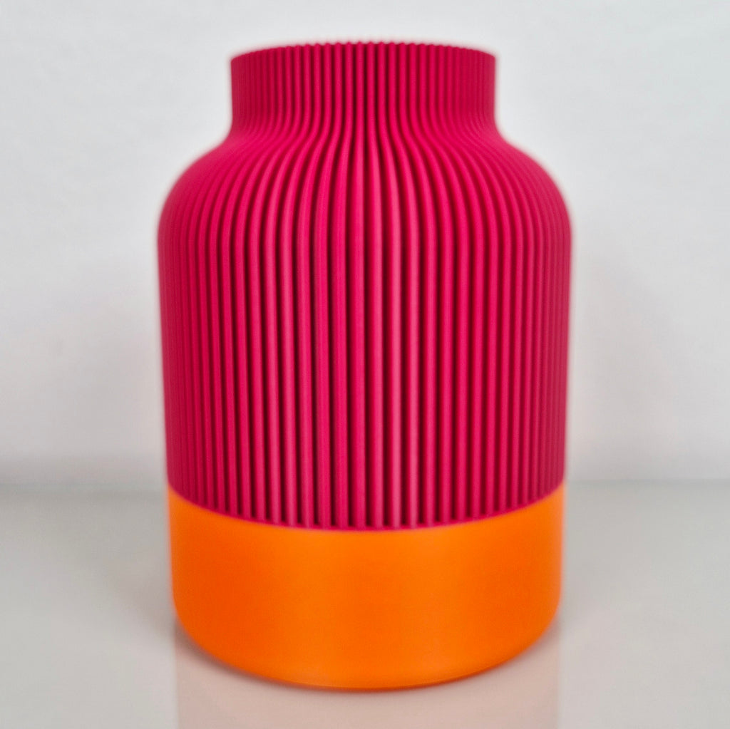 Design Vase SUNSHINE GLOW | grün-beige | Hingucker im Frühling | Trockenblumen