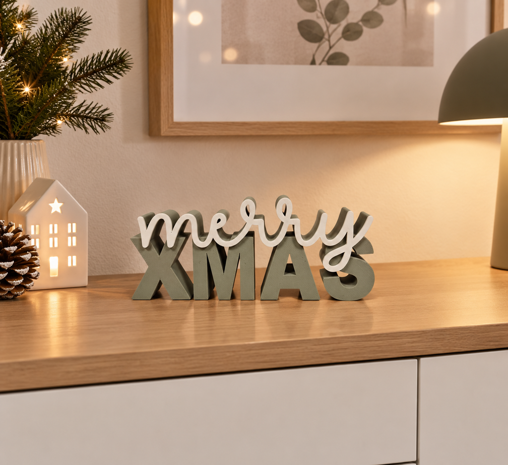 Frohe Weihnachten Schriftzug | Verschönere dein Zuhause