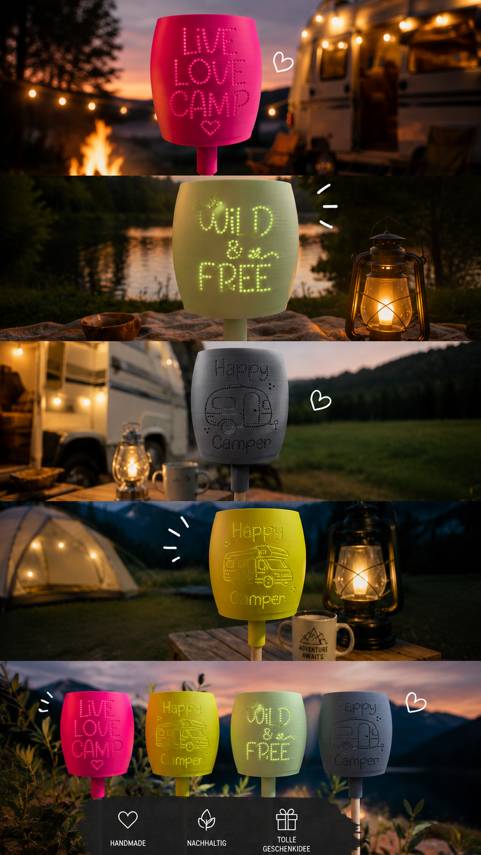 Design Camping Windlicht