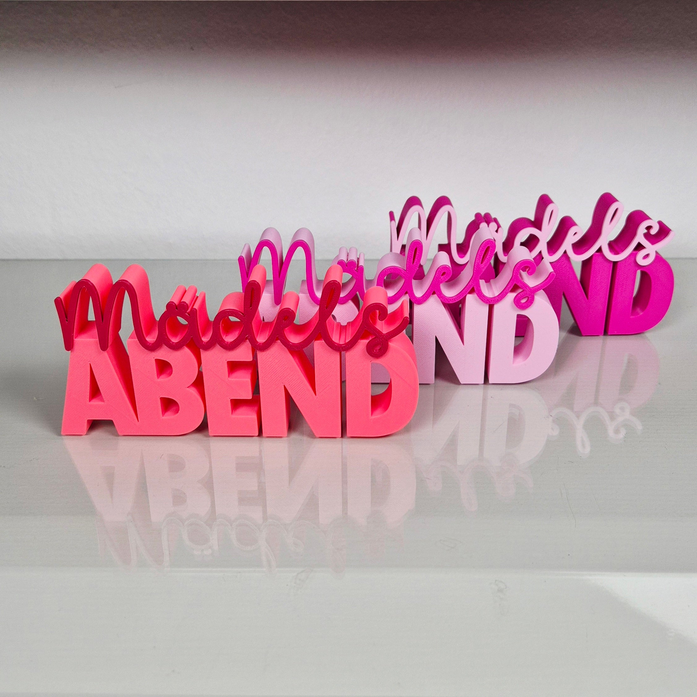 Mädelsabend | 3D Schriftzug | Freundin & Feiern