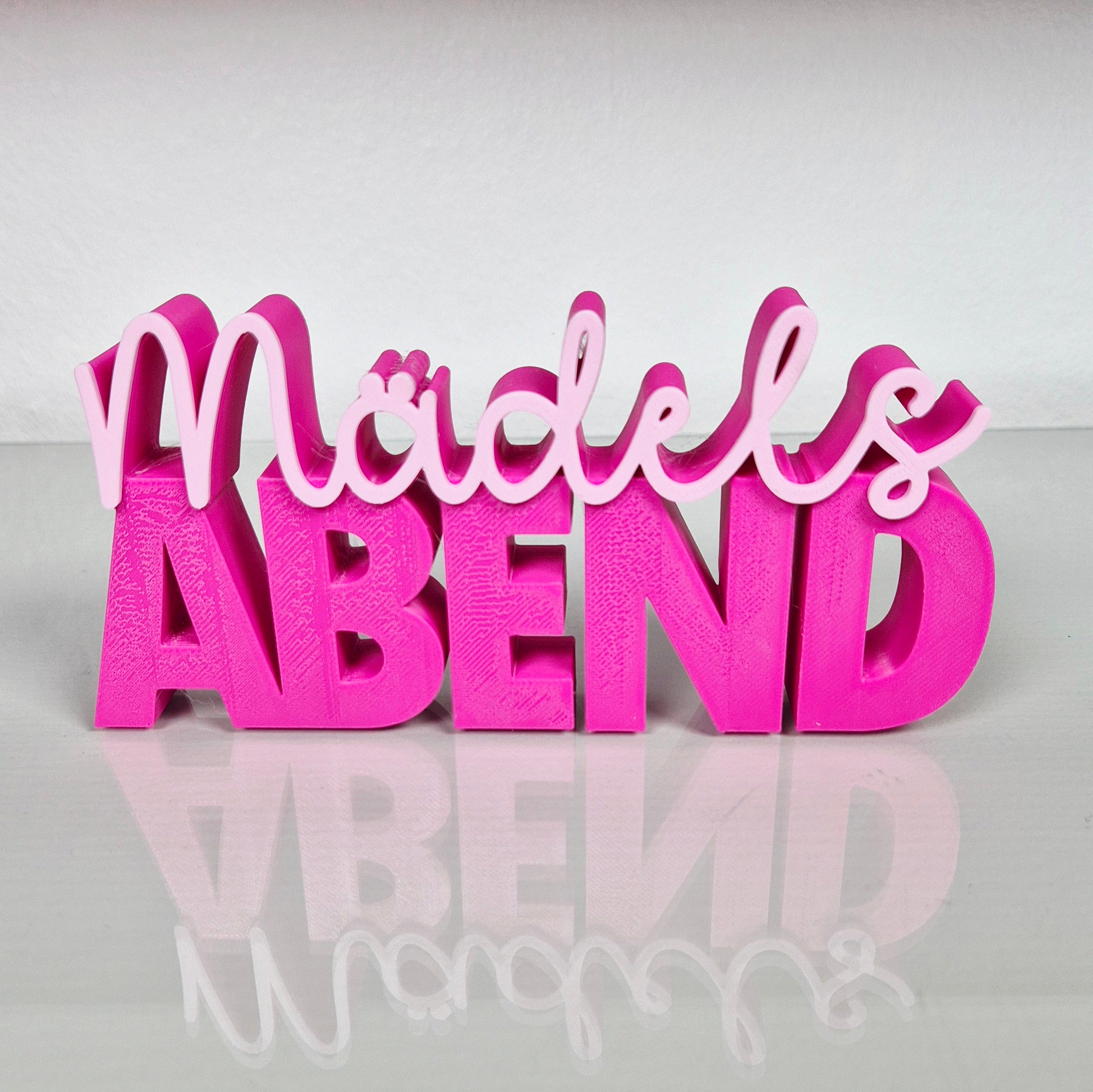 Mädelsabend | 3D Schriftzug | Freundin & Feiern