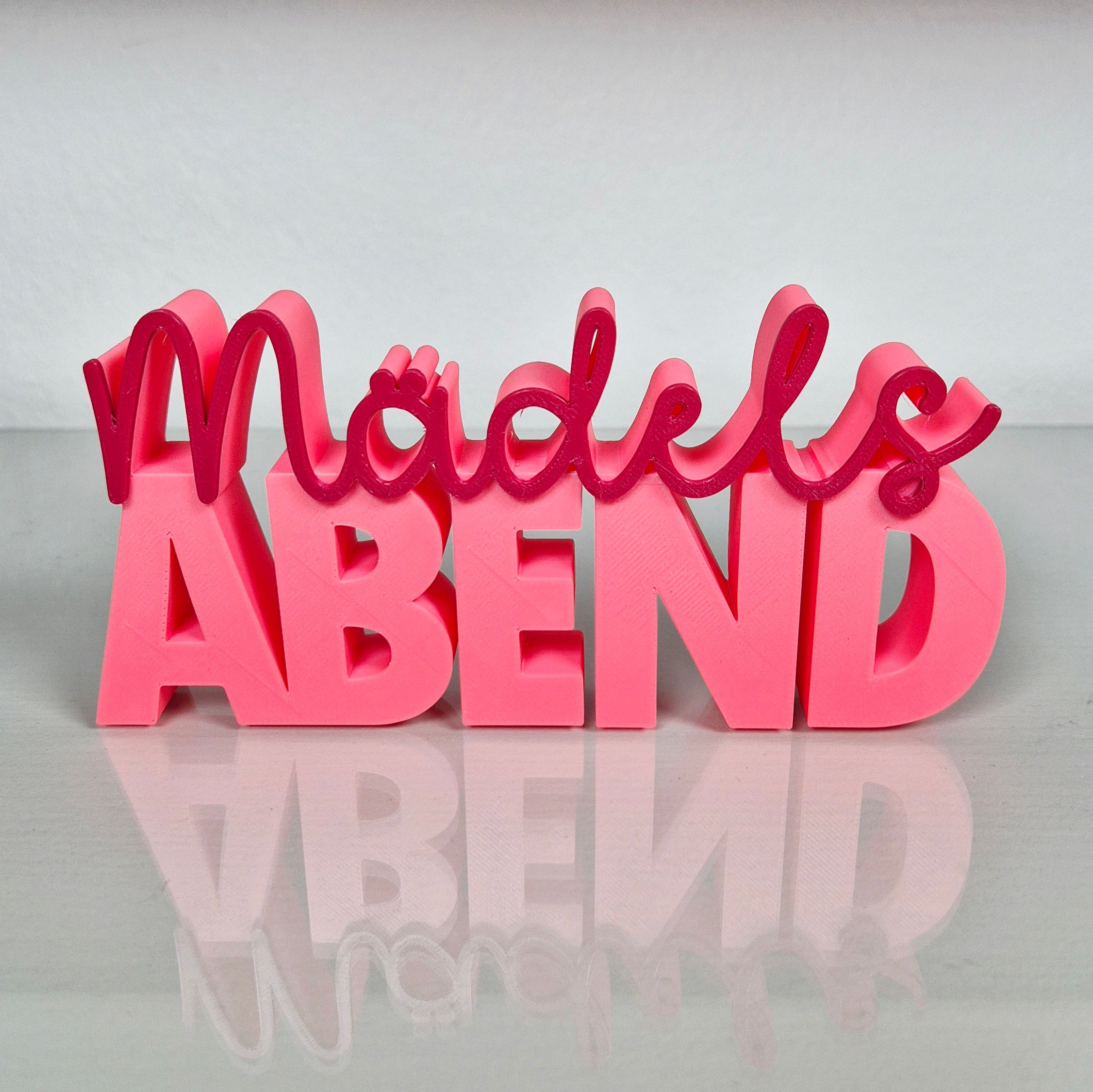 Mädelsabend | 3D Schriftzug | Freundin & Feiern