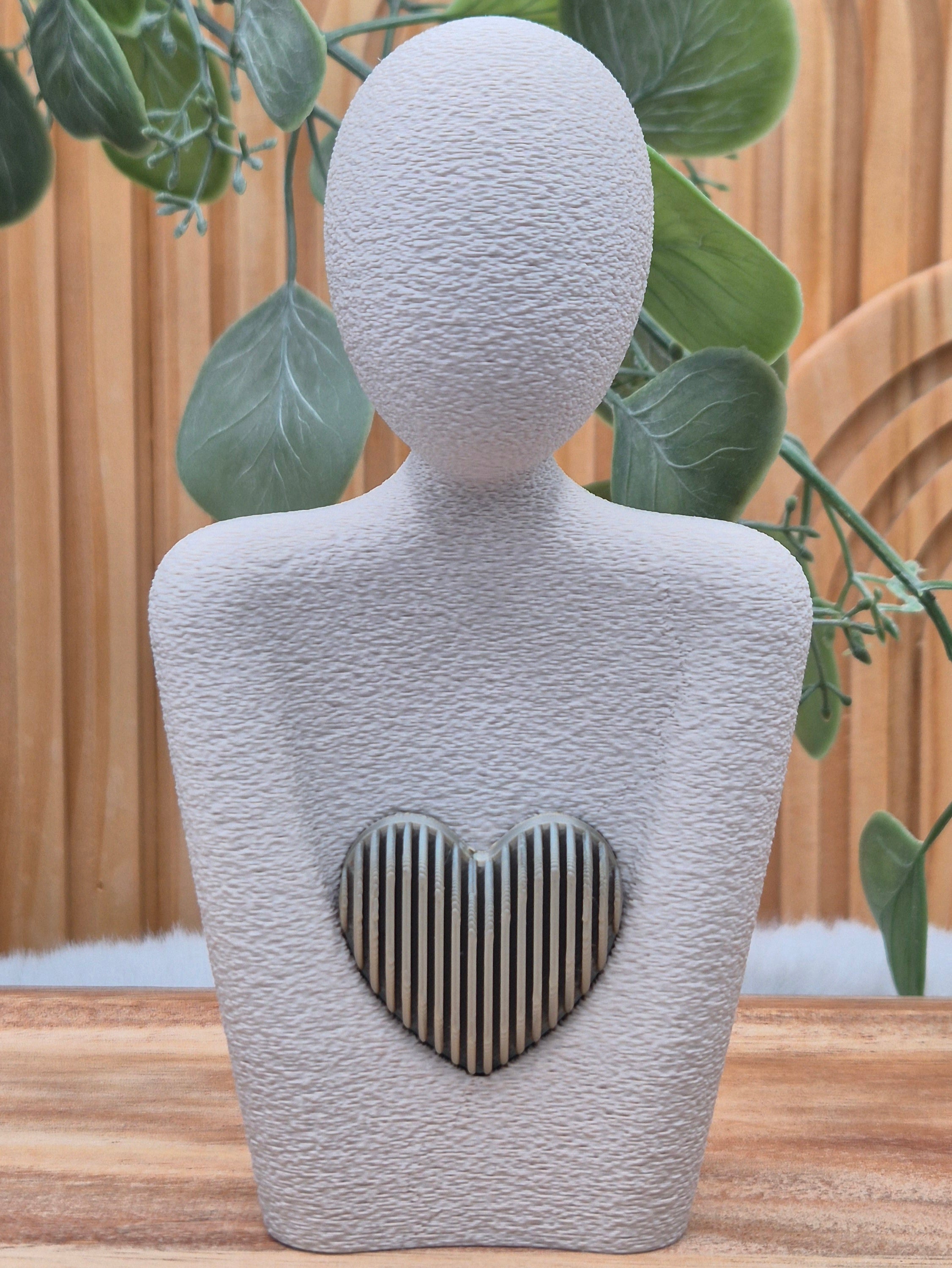 Statue | Muttertag | Herzfigur | Liebe | Stilvolles Design