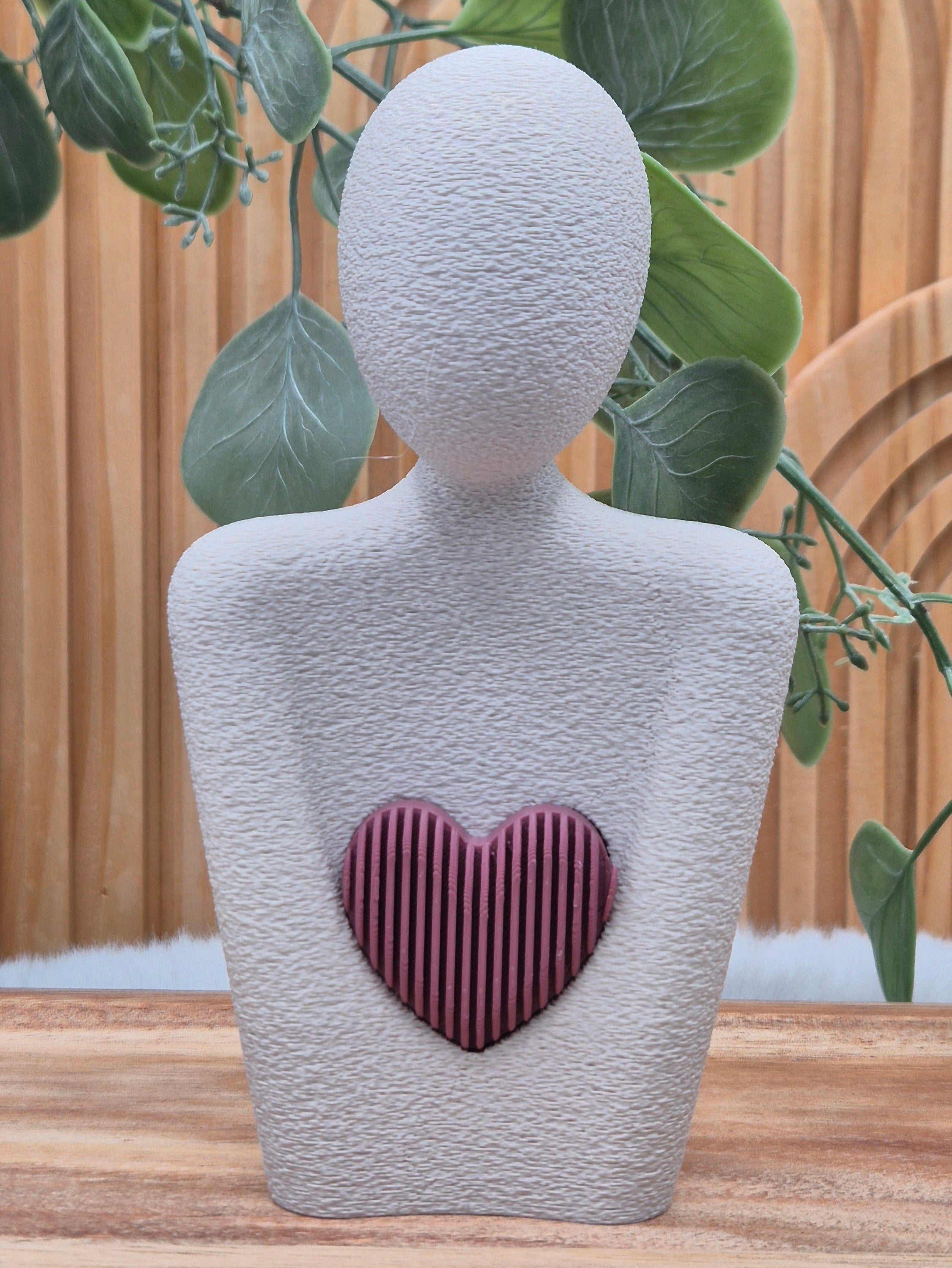 Statue | Muttertag | Herzfigur | Liebe | Stilvolles Design