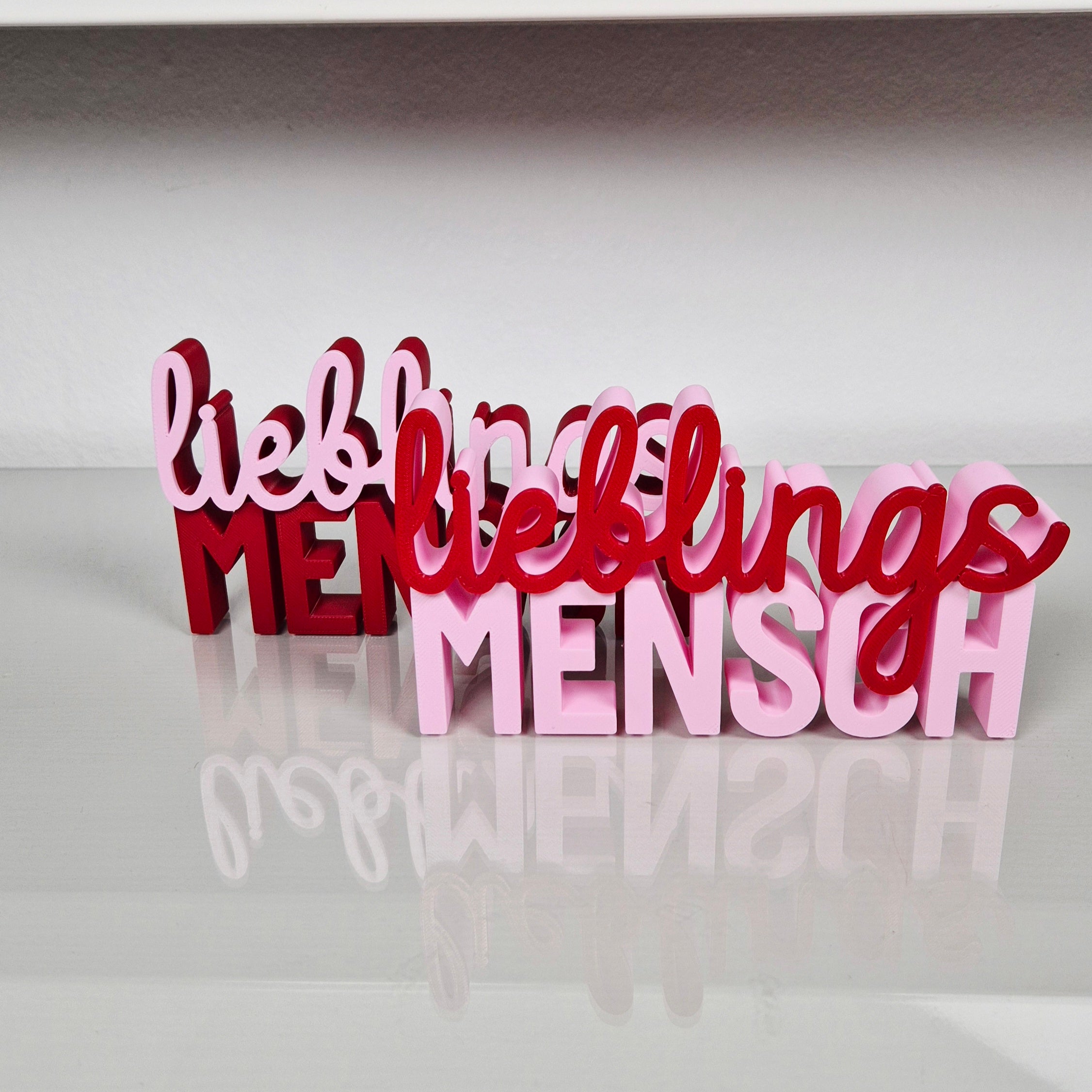 Lieblingsmensch | 3D Schriftzug | Für den besonderen Menschen