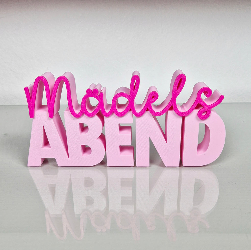 Mädelsabend | 3D Schriftzug | Freundin & Feiern