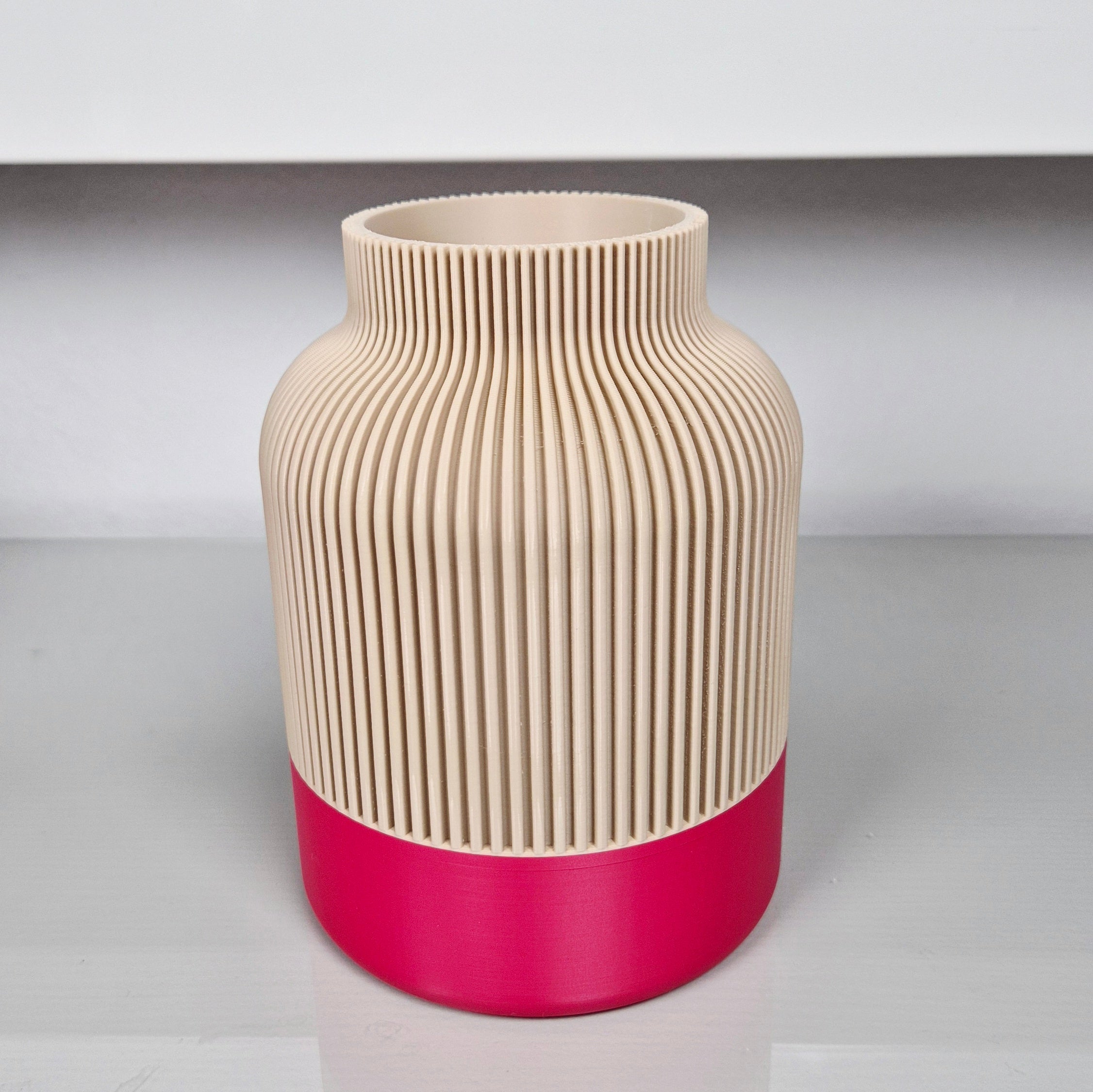 Design Vase SUNSHINE INA | pink-orange | Hingucker im Frühling | Trockenblumen